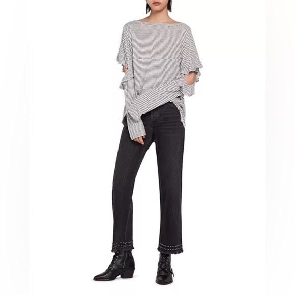 AllSaints Ava stud hem jeans size 29 - Picture 7 of 16